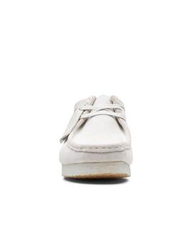 Zapato Clarks Wallabee White Nubuck