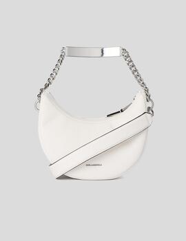 Bolso Karl Lagerfeld md half moon blanco