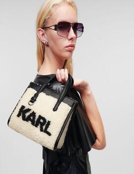 Bolso Karl Lagerfeld skuare sm tote shearling