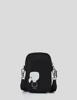 Bolso Karl Lagerfeld ikonik nilon crossbody negro