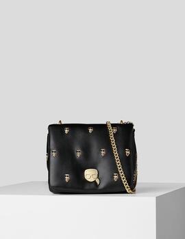 Bolso Karl Lagerfeld ikonik embro flap cb negro