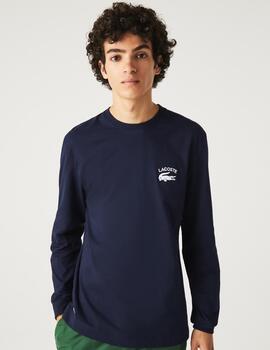 Camiseta Lacoste Relaxed Fit en Tejido de Algodón