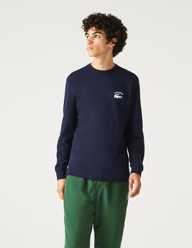 Camiseta Lacoste Relaxed Fit en Tejido de Algodón