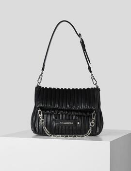 Bolso Karl Lagerfeld asa corta y cadena negro