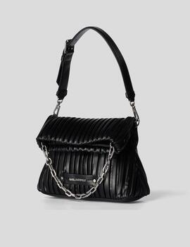 Bolso Karl Lagerfeld asa corta y cadena negro