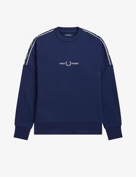 Sudadera Fred Perry con cinta deportiva azul