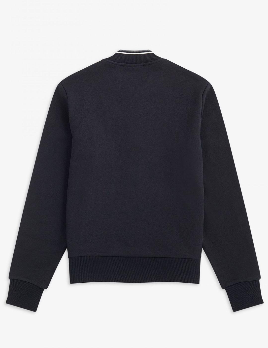 Sudadera Fred Perry con cremallera cuello rayas ng