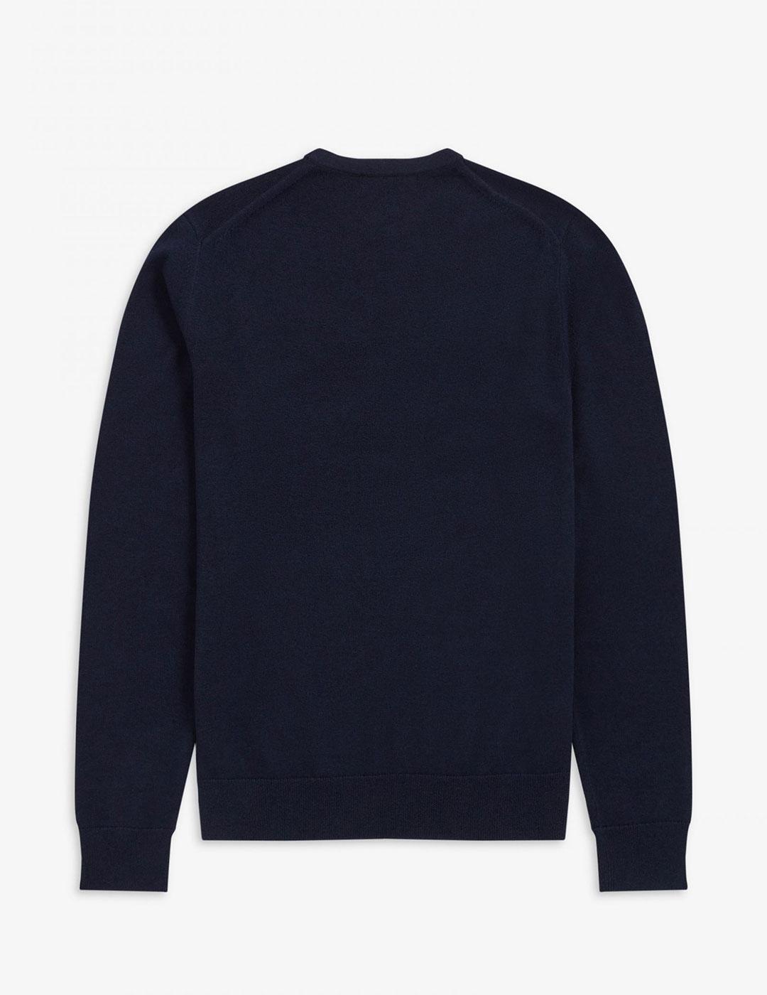Jersey  Fred Perry cuello redondo clásico azul