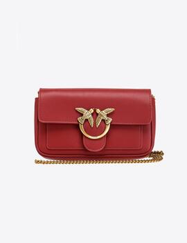 Bolso Pinko love pocket simply ruby red