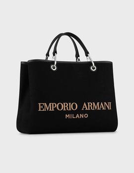 Bolso shopper MyEA Bag mediano de fieltro con logo