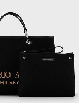 Bolso shopper MyEA Bag mediano de fieltro con logo