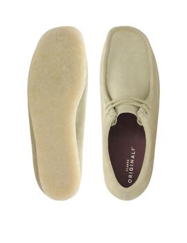 Zapato Clarks Wallabee Caqui