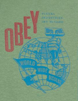 Sudadera Obey Obey Hammer Globe Jade