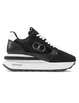 Zapatillas Twinset Sneakers de piel negro