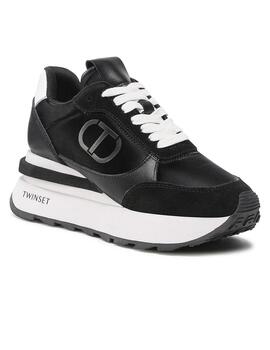 Zapatillas Twinset Sneakers de piel negro