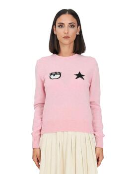 Jersey Chiara Ferragni Eyestar de punto rosa