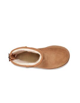 Botas UGG Classic Short Logo Zip Chestnut