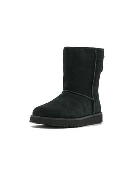 Botas UGG Classic Short Logo Zip Negro