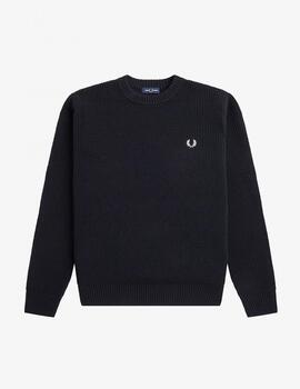 Jersey Fred Perry de Lana de Borrego con Textura