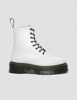 Bota de Plataforma Dr. Martens Jadon Piel  Blanca