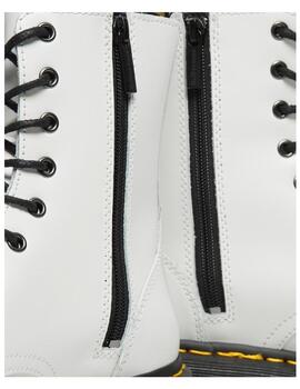 Bota de Plataforma Dr. Martens Jadon Piel  Blanca