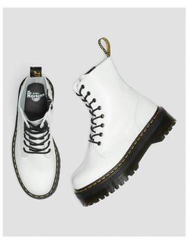 Bota de Plataforma Dr. Martens Jadon Piel  Blanca