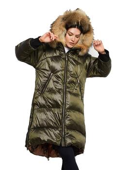 Parka  MANGATA Plumas Verde Militar