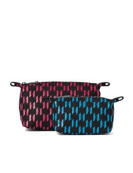 Bolso Karl Lagerfeld Monogram Multi Washbag 2 Pack