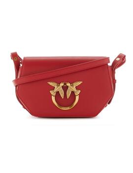 Bolso Pinko Love Click Exagon Mini Rojo