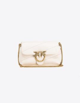 Bolso Pinko Micro Puff Sheep Blanco