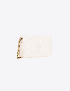 Bolso Pinko Micro Puff Sheep Blanco