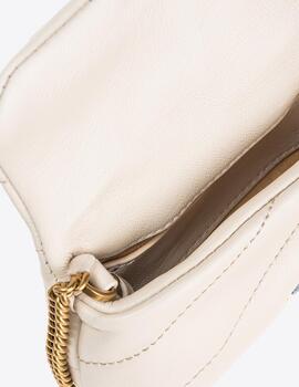 Bolso Pinko Micro Puff Sheep Blanco