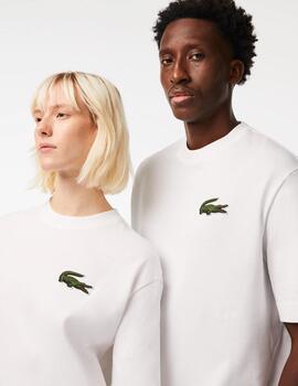 Camiseta Lacoste Loose Fit con cocodrilo grande