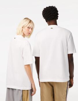 Camiseta Lacoste Loose Fit con cocodrilo grande