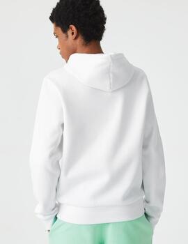 Sudadera Lacoste en algodón ecológico con capucha