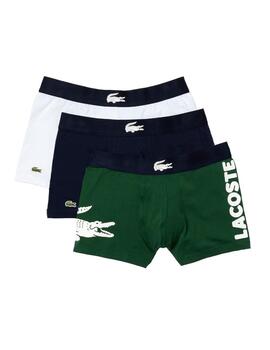 Pack 3 Calzoncillos Lacoste Strech de algodon