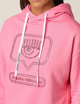 Sudadera Chiara Ferragni EyeGlitter rosa