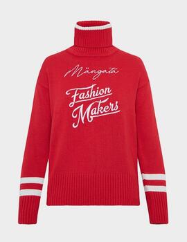 Jersey  Cuello Alto Mangata Fashion Makers Rojo