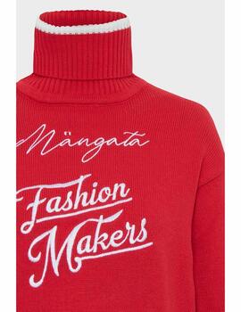 Jersey  Cuello Alto Mangata Fashion Makers Rojo