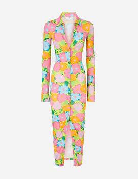 Vestido Chemisier Flores