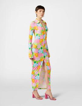 Vestido Chemisier Flores