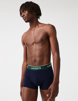 Pack 3 Calzoncillos Lacoste Boxer cinturilla