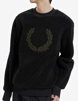 Sudadera Fred Perry de borrego de felpa