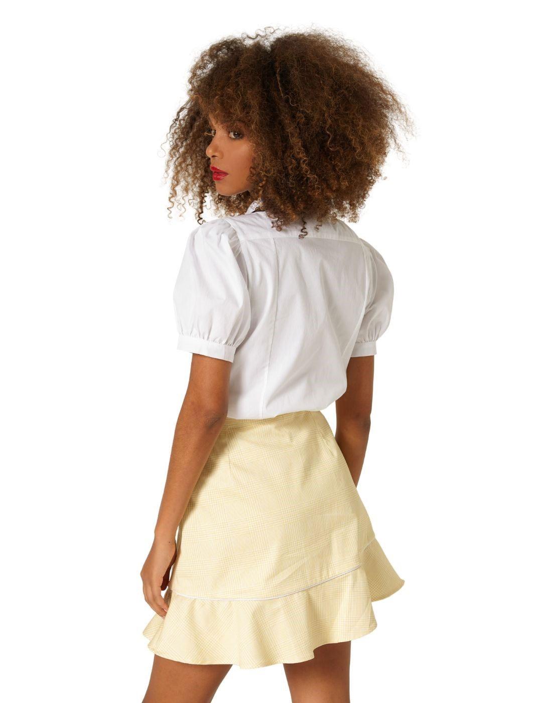 Camisa M/C Popelín Blanca Con Parches Tennis (GP)