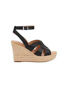 Sandalias UGG Careena Cuña Alta Negro