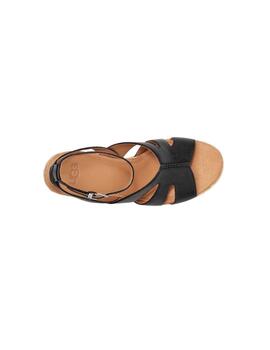 Sandalias UGG Careena Cuña Alta Negro