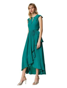 Vestido TWINSET largo de seda mixta