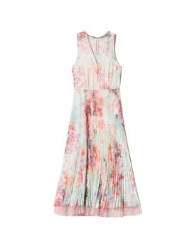 Vestido TWINSET midi de crepé plisado