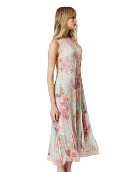 Vestido TWINSET midi de crepé plisado