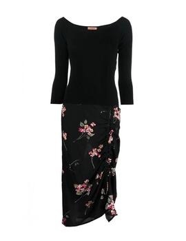 Vestido TWINSET  Negro Combinado Flores